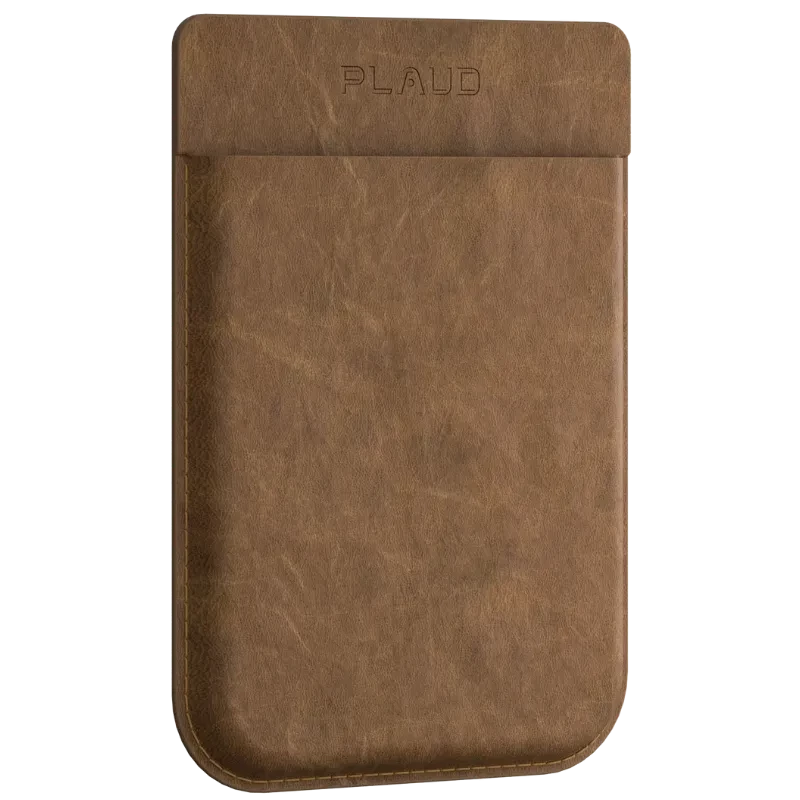 Pochette magnétique pour enregistreur Plaud Note - Marron