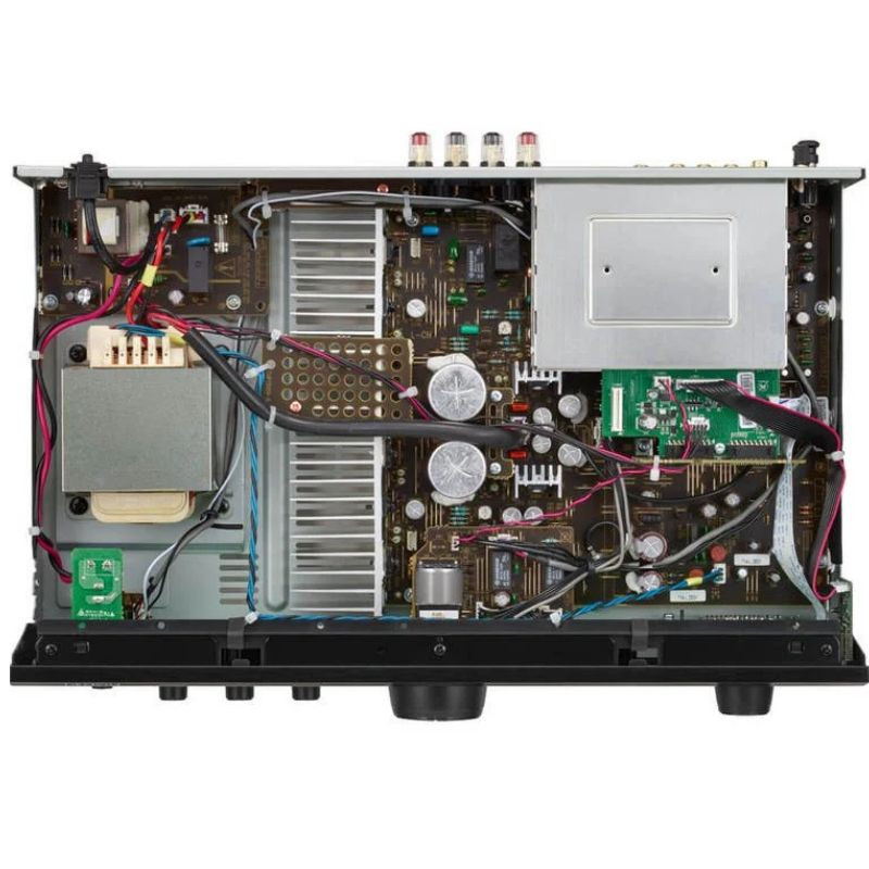 DENON PMA-600N Plata - Amplificador, vista interior con todos los componentes