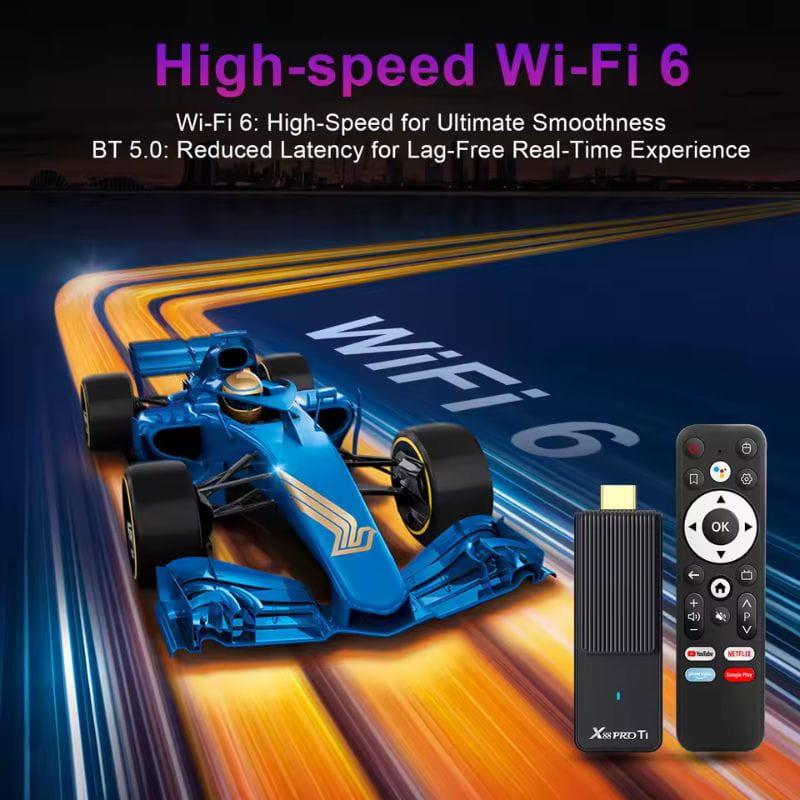X88 Pro Ti RK3518 2 GB/16 GB - Stick 4K Android TV, com Wi-Fi 6