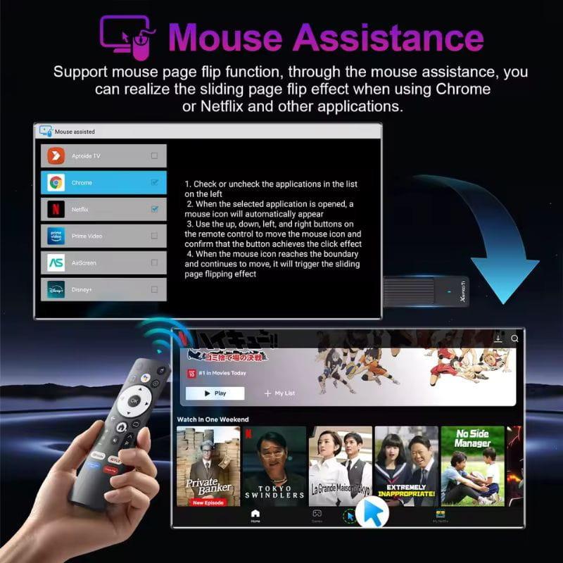 X88 Pro Ti RK3518 2 GB/16 GB - Stick 4K Android TV, com comando