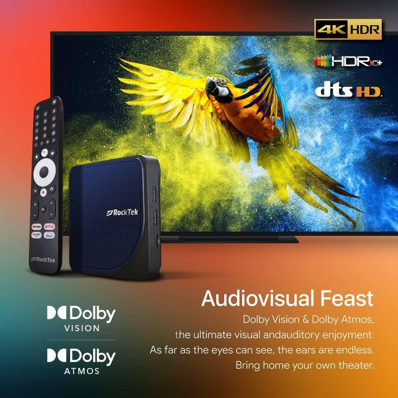 Sonido de RockTek G2 S905X4 4GB/32GB Android 12 - Android TV