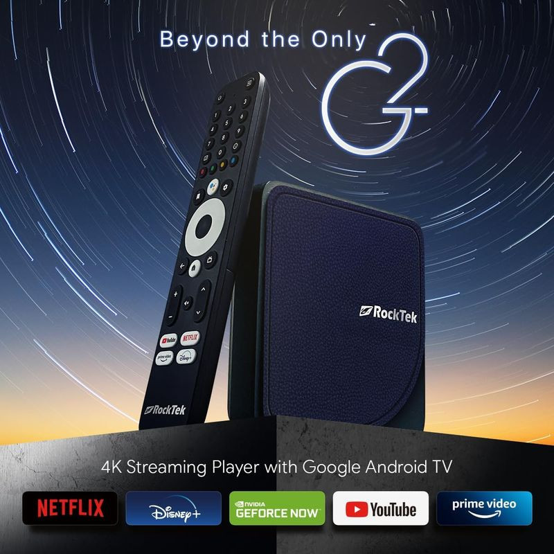 Frontal de RockTek G2 S905X4 4GB/64GB Android 12 - Android TV