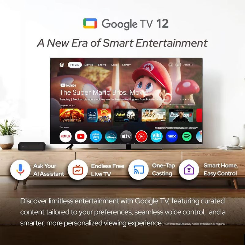 SO de RockTek GT1 RTD1325TPV 2GB/32GB Android 12 - Android TV
