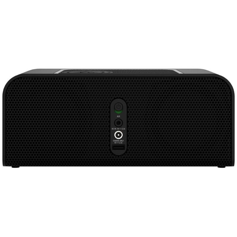 Klipsch Groove XL - Coluna Bluetooth vista traseira com as suas portas e entradas