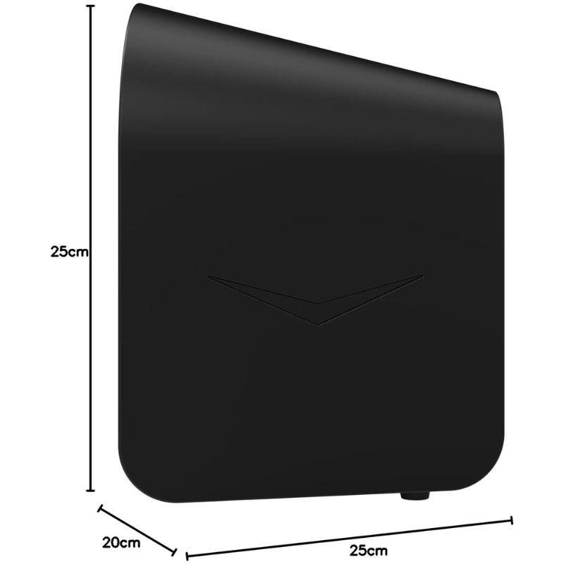 Klipsch Groove XL - Coluna Bluetooth vista lateral com as suas medidas em cm