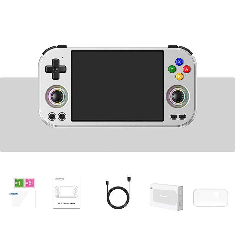 Contenido de la caja de Anbernic RG 477M Blanco