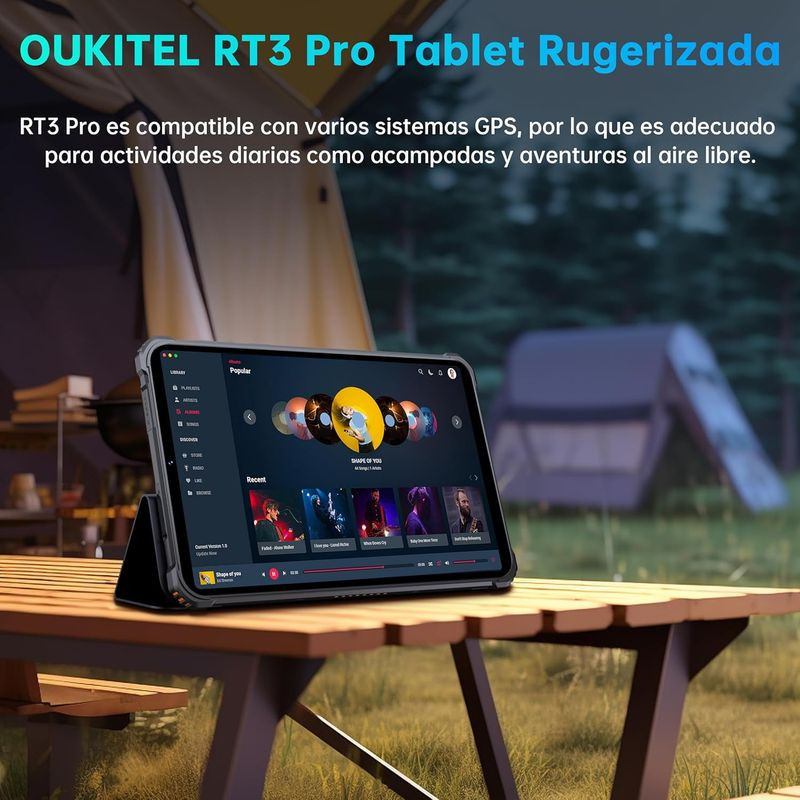 GPS de Oukitel RT3 Pro NFC 8 4Go/128Go Orange