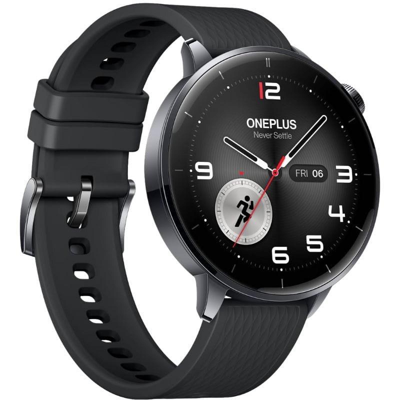 Oneplus Watch 3 43 mm Preto, imagem lateral