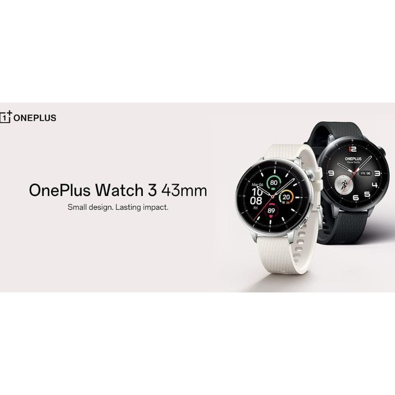 Oneplus Watch 3 43 mm Preto, em duas cores