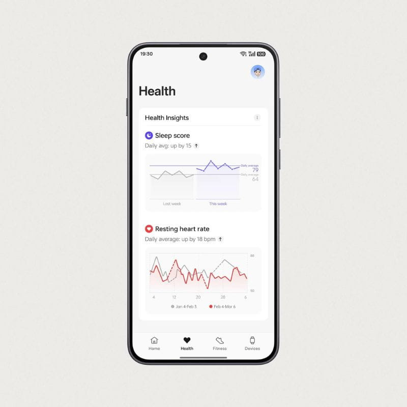 Oneplus Watch 3 43mm Blanco, imagen de la aplicación en tu móvil