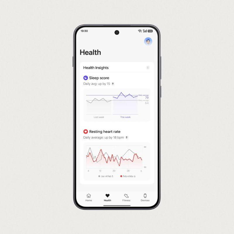 Oneplus Watch 3 43mm Blanco, imagen de la aplicación en tu móvil