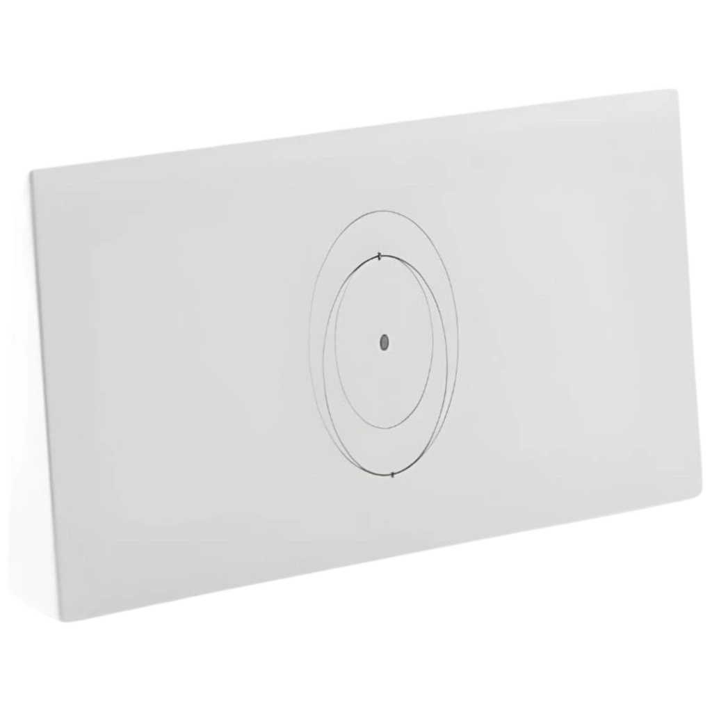 Routeur STARLINK Gen3 pour kit standard V4, boîtier blanc minimaliste, format rectangulaire incliné, surface mate avec cercles concentriques centrés