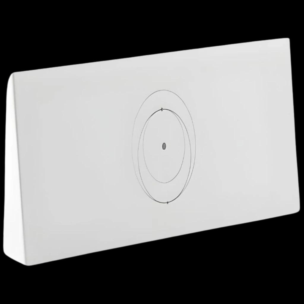 Routeur STARLINK Gen3 pour kit standard V4, boîtier blanc minimaliste, format rectangulaire incliné, surface mate avec cercles concentriques centrés