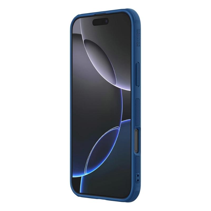 Nillkin Coque Super Frosted Shield Pro iPhone 16 Pro Max Bleu Devant