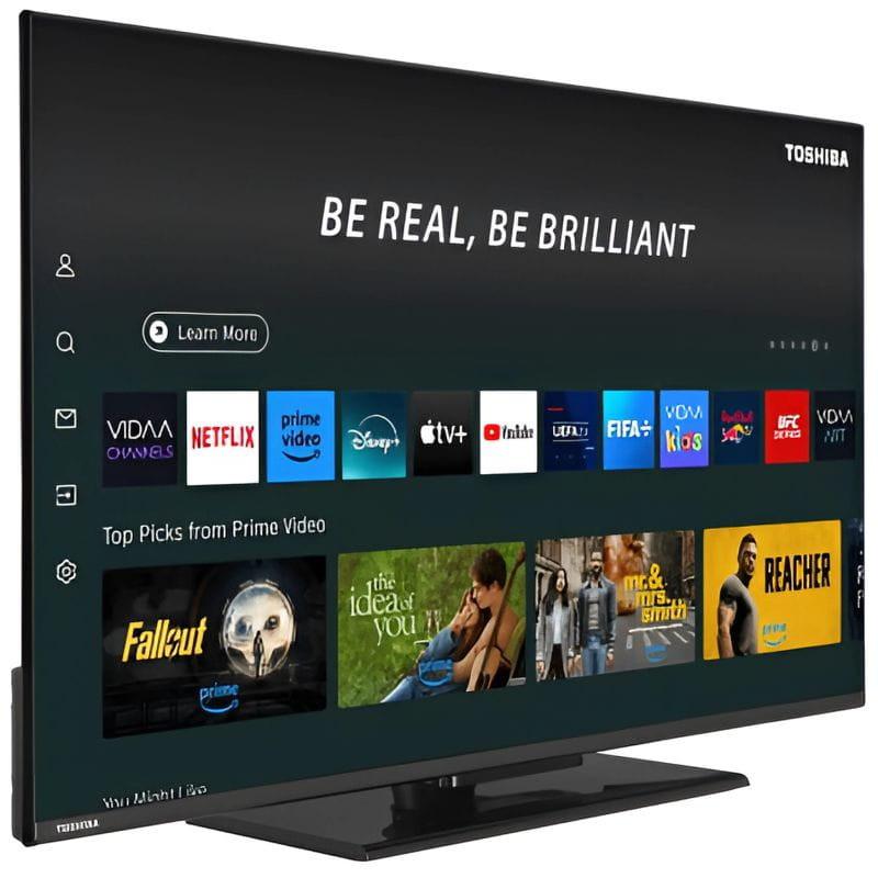 Toshiba 40" 40LV3563DG FHD Smart Tv Peana, imagen lateral