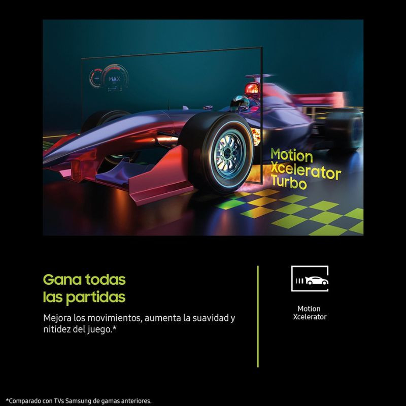 Samsung TQ55Q8FAAU 55" 4K Ultra HD QLED Smart TV Negro con Motion Xcelerator Turbo que mejora la experiencia de juego