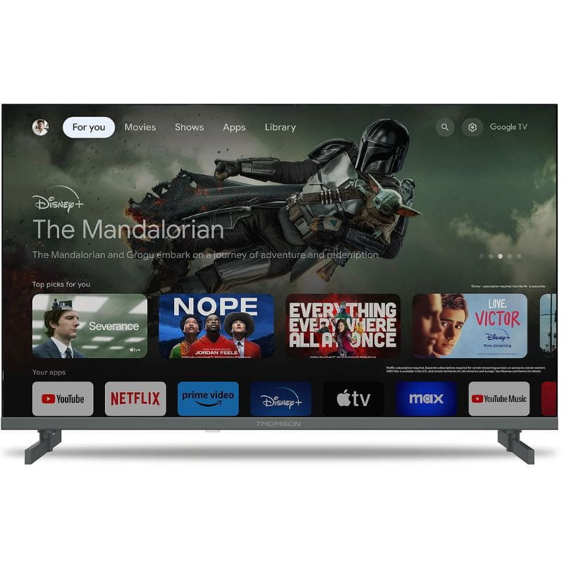 Thomson 40QG4S14 Full HD QLED Smart TV, imagen con aplicaciones