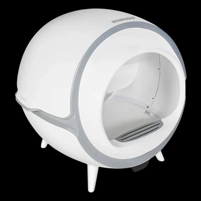 Vue à 45 degrés du Daewoo D-HIPC101 en blanc avec des détails gris