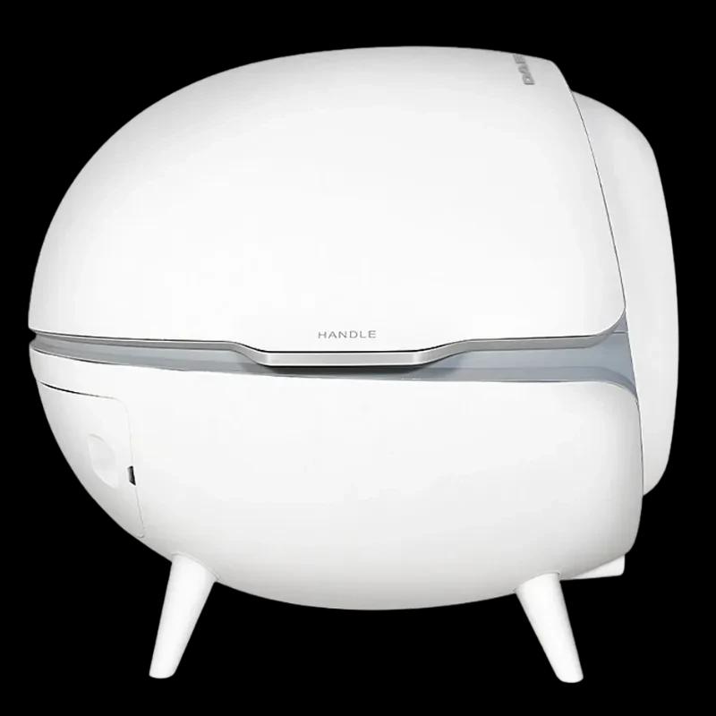 Vue latérale du Daewoo D-HIPC101 blanc avec détails gris