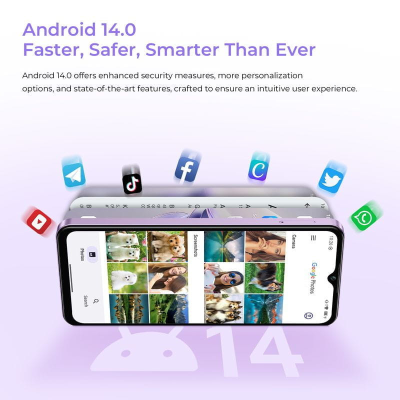 Android 14 de Oukitel C2 4GB/128GB Lila