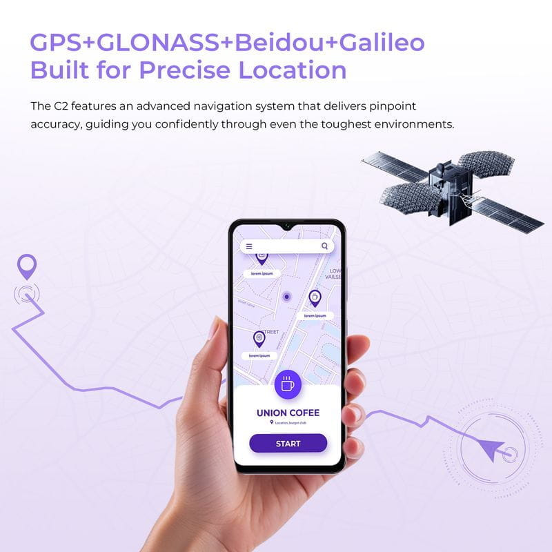 GPS de Oukitel C2 4GB/128GB Lila