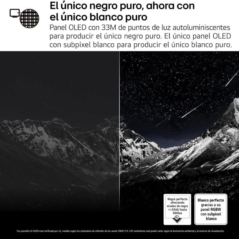 LG AI OLED77C54LA 77 polegadas 4K OLED evo com IA, alto brilho e contraste; mapeamento dinâmico de tons e precisão de iluminação por pixel