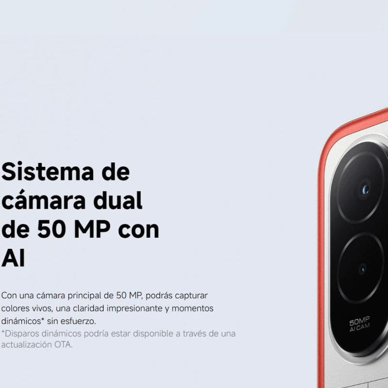 Xiaomi Poco M7 4G 8GB/256GB Plata, cámaras