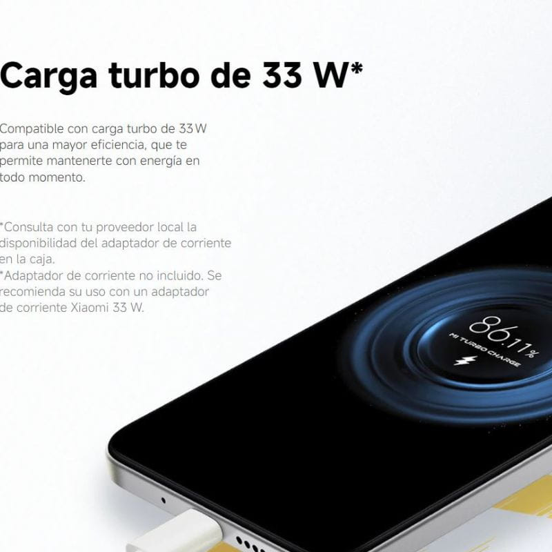 Xiaomi Poco M7 4G 8GB/256GB Plata, carga rápida