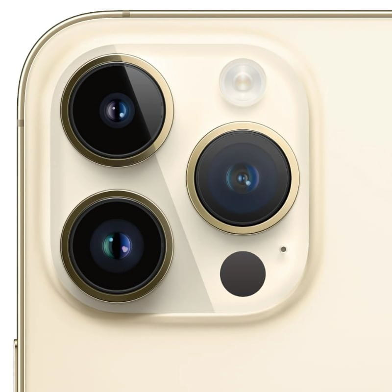 iPhone 14 Pro Max 5G 256GB Oro Renovado Oficial, detalle de la cámara