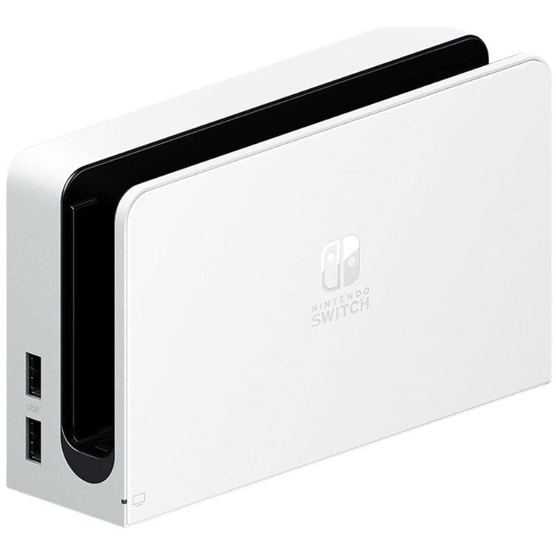 Nintendo Switch Oled Blanc Remis à neuf - État Premium, image de la base