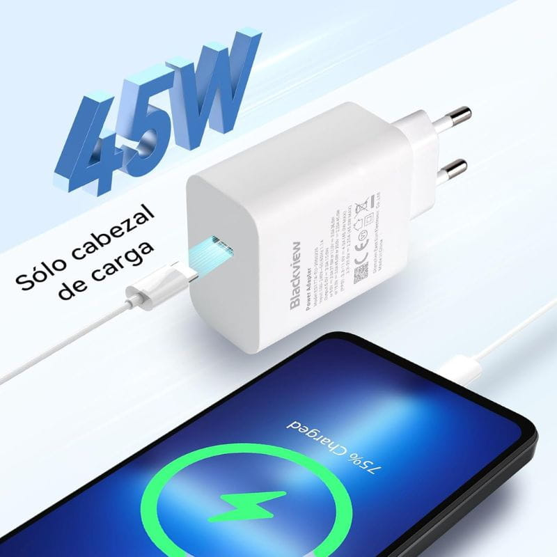 Blackview 45W Carregador de parede de carregamento rápido