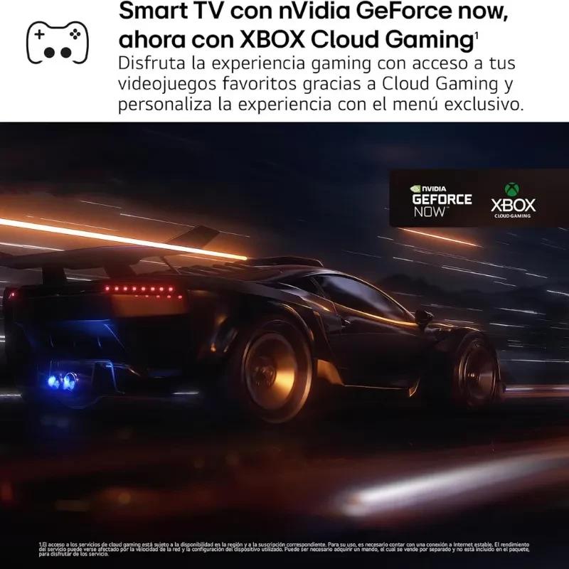 LG 86UA75006LA 86 4K Ultra HD LED con soporte para GeForce NOW y Xbox Cloud Gaming, interfaz gaming dedicada y imagen nítida para juegos veloces