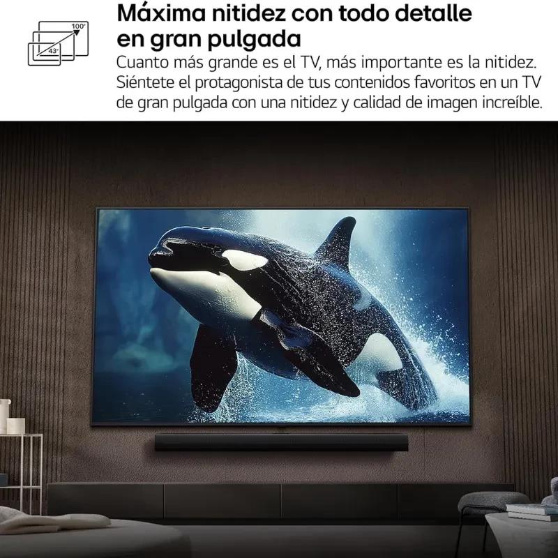 Televisor LG 86UA75006LA 86 pulgadas 4K Ultra HD LED con gran nitidez y colores vivos en pantalla amplia, ideal para cine en casa y detalles impresionantes