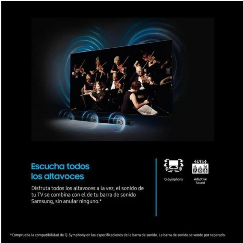 Samsung TU85U7025FK 85" 4K Ultra HD LED Smart TV Preto, combine os altifalantes da TV com a sua barra de som