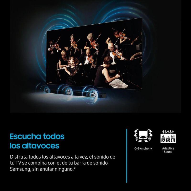 Samsung TU55U7025FK 55" 4K Ultra HD LED Smart TV Preto, conecte a sua barra de som para combinar ambos os sons