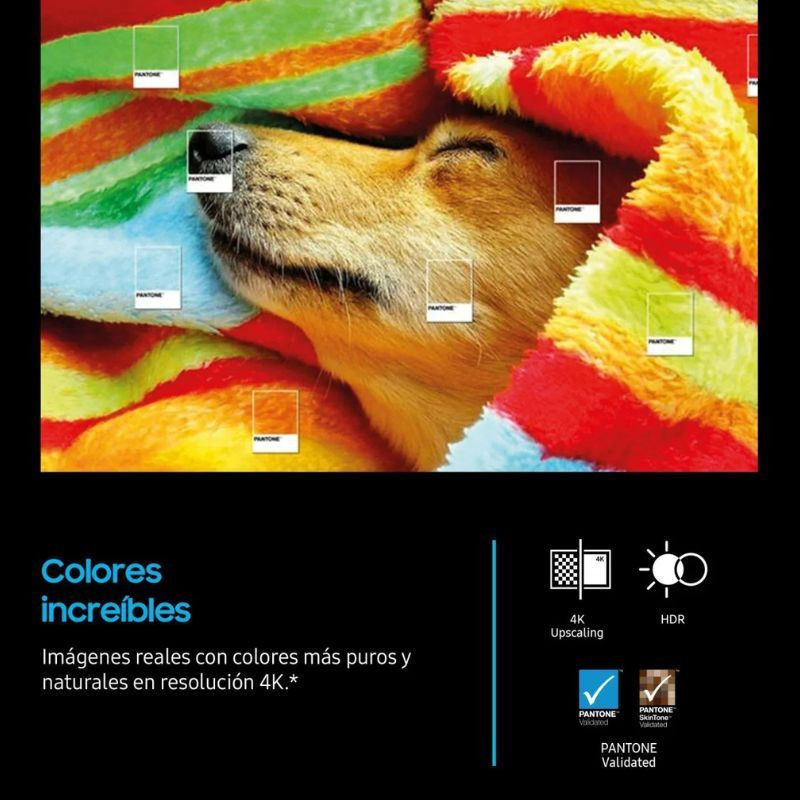 Samsung TU43U7025FK 43" 4K Ultra HD LED Smart TV Preto, cores incríveis em resolução 4K