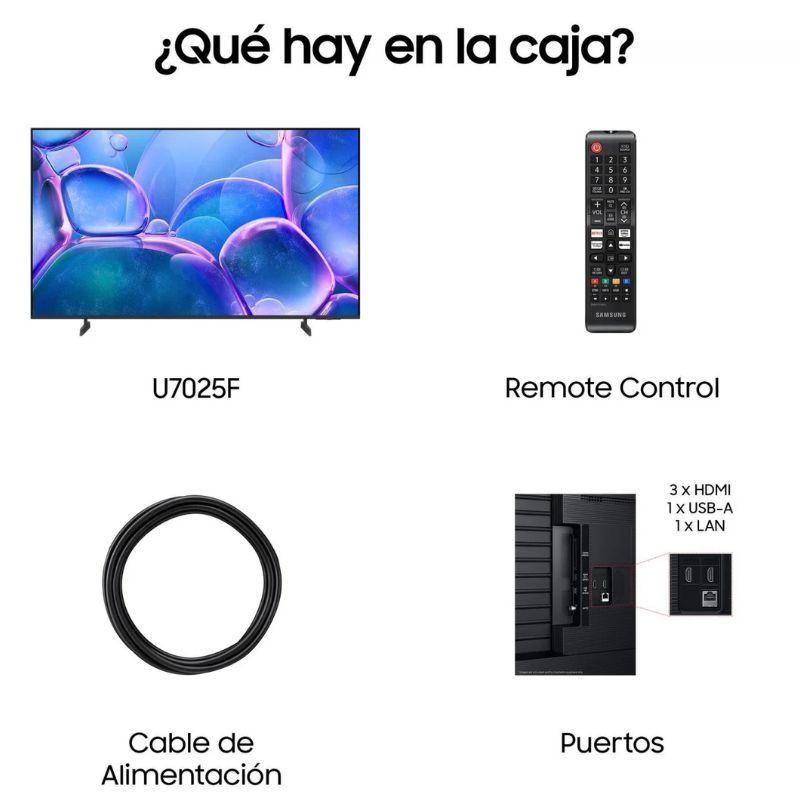 Samsung TU43U7025FK 43" 4K Ultra HD LED Smart TV Preto, conteúdo da caixa