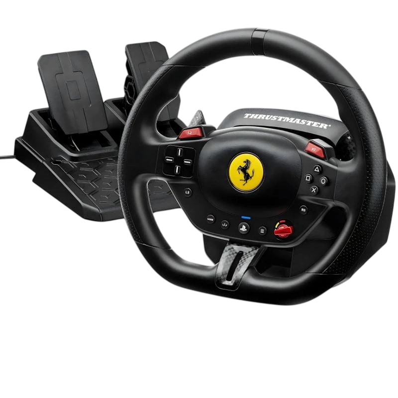 Thrustmaster T98 Ferrari 296 GTB - Volante de simulación para PS5, PS4, PC
