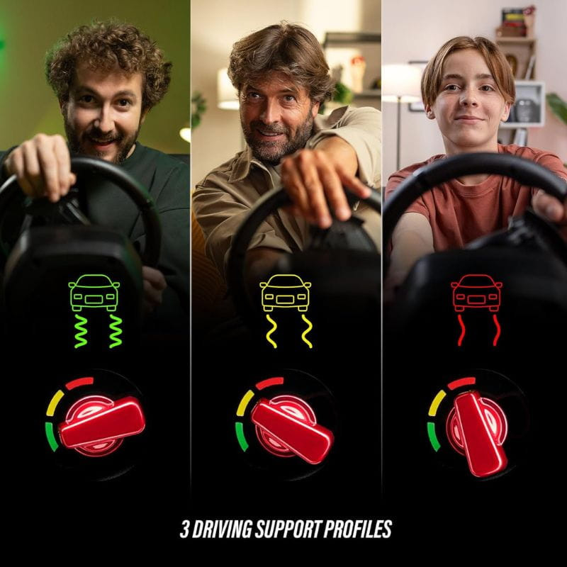 hrustmaster T98 Ferrari 296 GTB - Volante de simulación para PS5, PS4, PC, con 3 modos de conducción