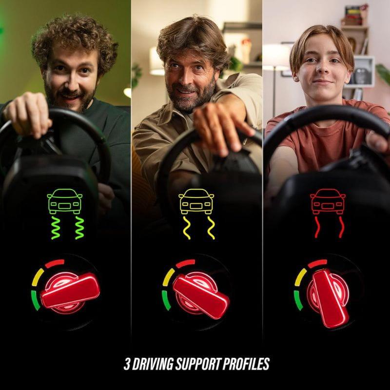 hrustmaster T98 Ferrari 296 GTB - Volante de simulación para PS5, PS4, PC, con 3 modos de conducción