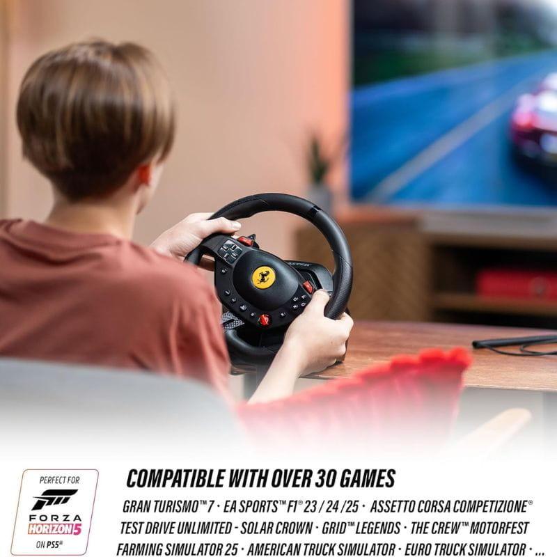 Thrustmaster T98 Ferrari 296 GTB - Volante de simulación para PS5, PS4, PC, compatible con más de 30 juegos