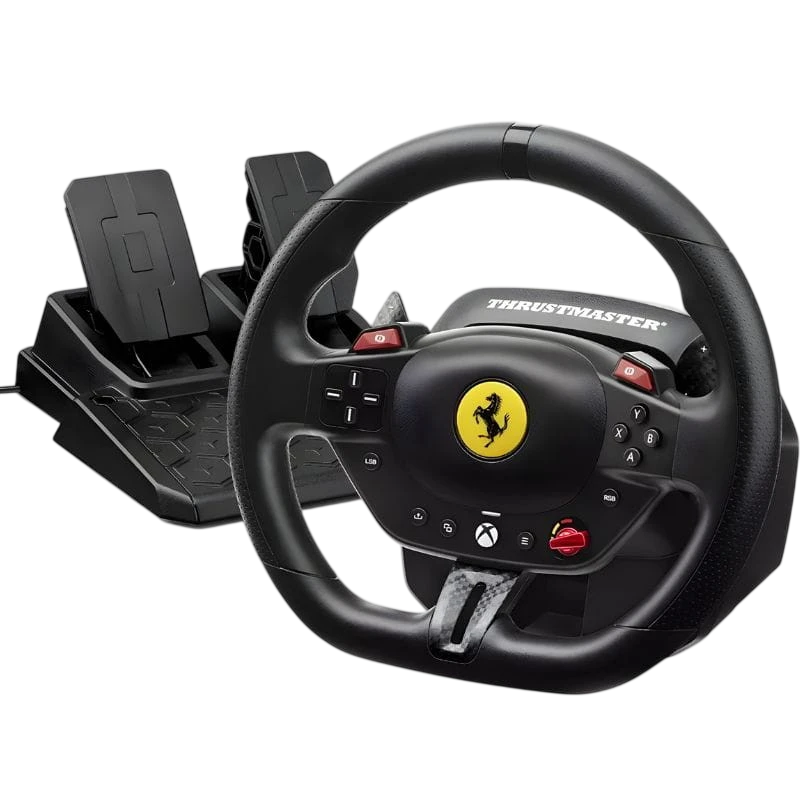 Thrustmaster T98 Ferrari 296 GTS - Xbox Series/PC Volante de simulación con pedalera
