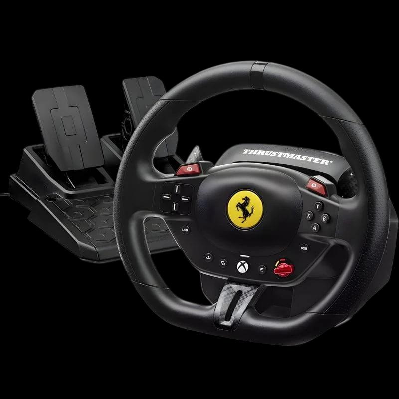 Thrustmaster T98 Ferrari 296 GTS - Xbox Series/PC Volante de simulación con pedalera