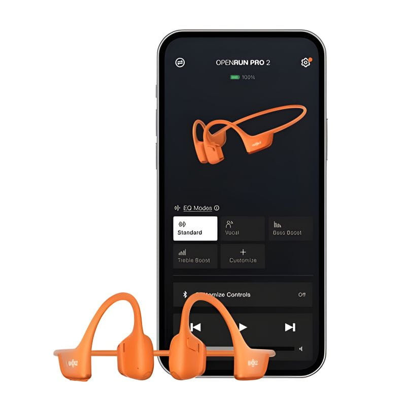 SHOKZ OpenRun Pro 2 Naranja - Auriculares inalámbricos Bluetooth, con la APP