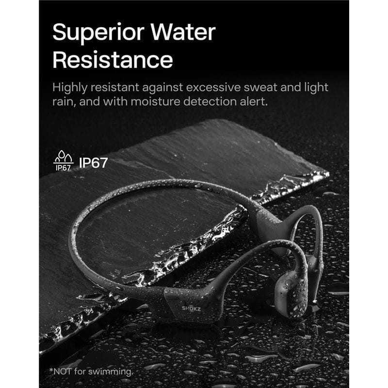 SHOKZ Openrun Mini Negro - Auriculares inalámbricos Bluetooth, resistente al agua
