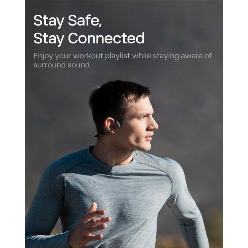 SHOKZ Openrun Mini Negro - Auriculares inalámbricos Bluetooth, sonido envolvente