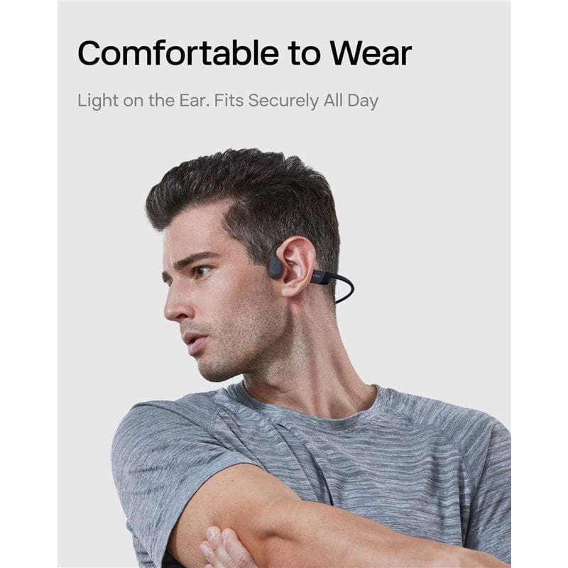 SHOKZ Openrun Mini Negro - Auriculares inalámbricos Bluetooth, cómodos