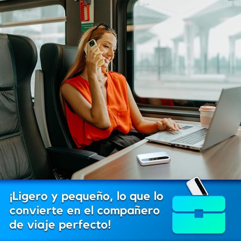 ZTE U50 5G Wi‑Fi 6 router portátil blanco, compacto y ligero, ideal para viajes; diseño minimalista con pantalla frontal y bordes redondeados