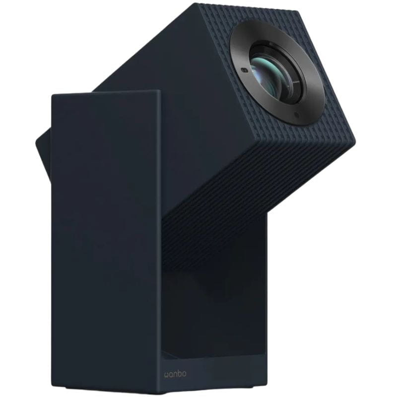 Projecteur Wanbo Cube 2 Pro Noir Bleu, vue latérale