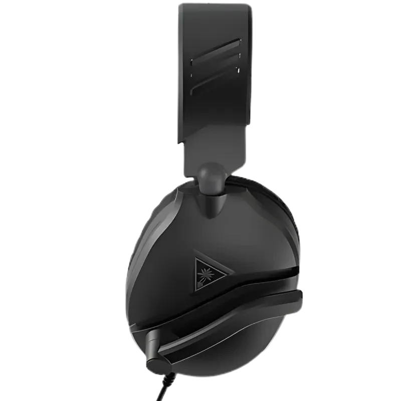 Auscultadores com fio Turtle Beach Recon 70 Black para Xbox, design over-ear preto fosco, conchas giratórias e estrutura ajustável com almofadas acolchoadas